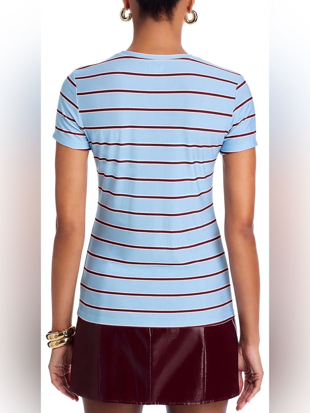 L'AGENCE Ressi Striped Tee. Size Small - Picture 3 of 5